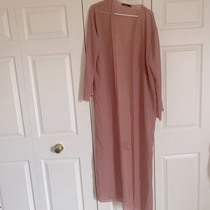 Boohoo Duster Cardigan - Dusty Pink - SIZE US 18
